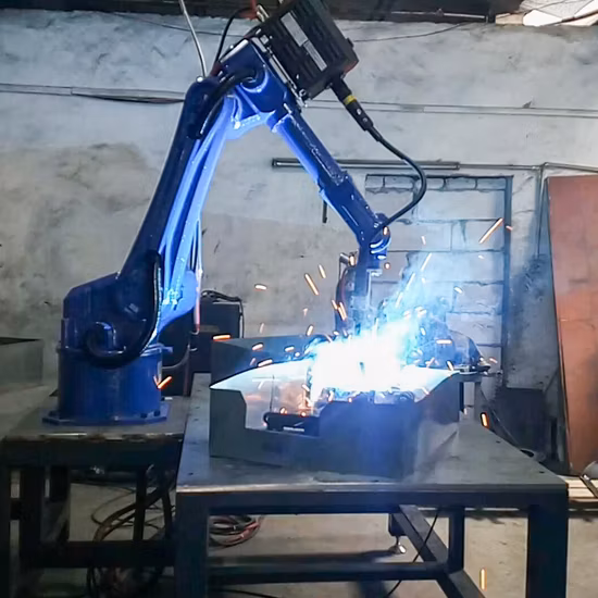 Manipulador de soldadura de juntas de brazo Robot de seis ejes, brazo robótico de carga útil de 6kg, máquina de grabado CNC Industrial TIG Mag TIG Dig